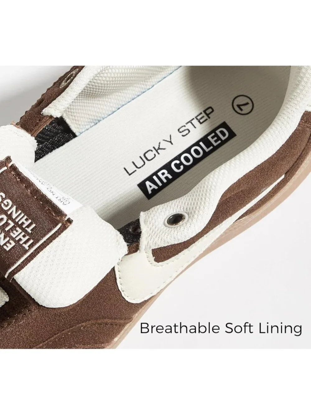Women's Brown Classic Fashion Casual Skate No Slip Lace Up Walking Sneaker Shoes
